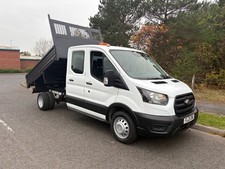 FORD TRANSIT T350 2.0TDCI 130BHP EURO 6 ULEZ DOUBLE/CREW CAB TIPPER 2021 21REG