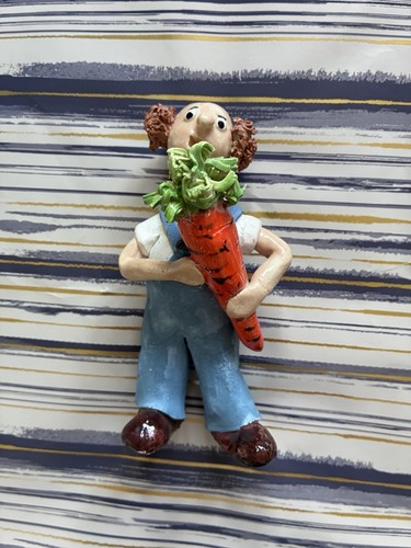 Vintage hand painted gardener - hand-painted,