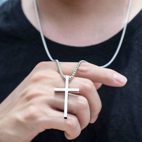 Vnox cross necklace - necklace, for