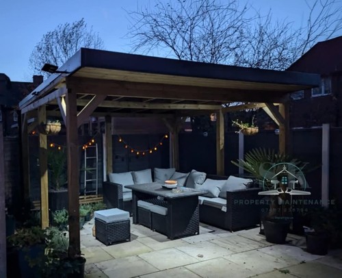 Wooden gazebo pergola - gazebo/pergola,