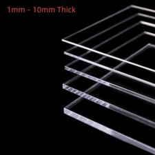 1mm - 10mm Thick Clear
