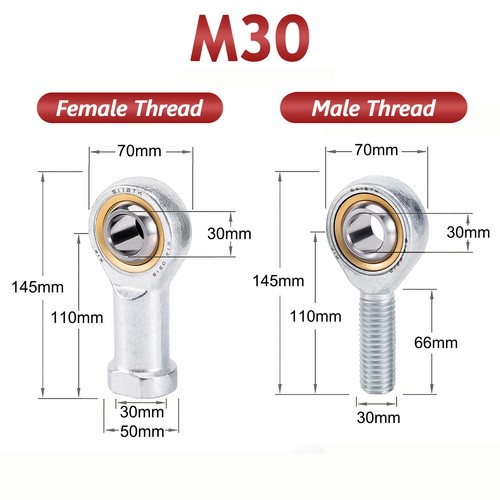 Female male rod - rod, end