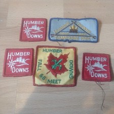 Vintage District Scout Badges - *2 Humber Downs 1966 and 3* red badges.