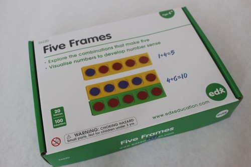 Five frames with colour - five,