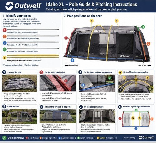 Outwell idaho camping - outwell, tent