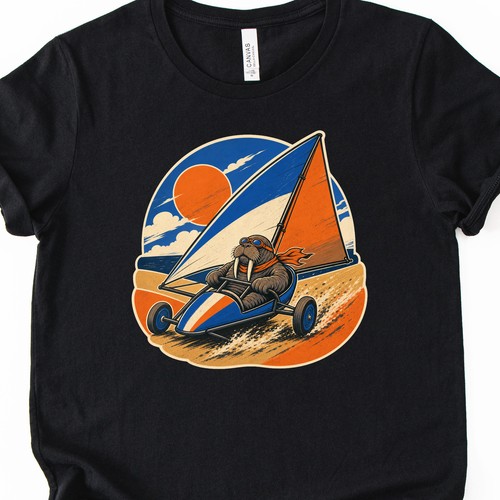 Walrus land yacht sailing - walrus,