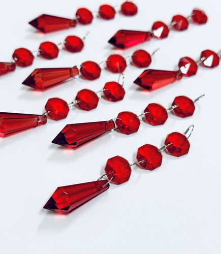 Pack red chandelier - chandelier, glass