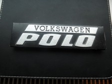 VINTAGE VOLKSWAGEN POLO METAL CAR DECAL BADGE