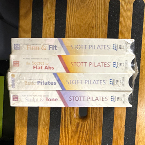 Stott pilates vhs tape box - stott, 4-tape
