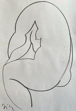 Original Charcoal Drawing In