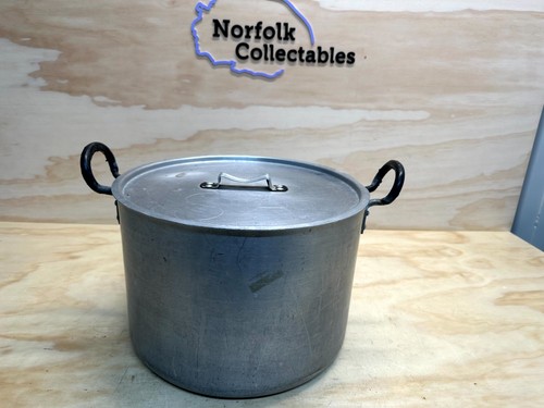 Vintage aluminum stock pot - vintage,