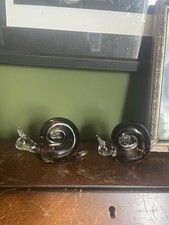 Wedgwood Set Of 2 Brown Glass