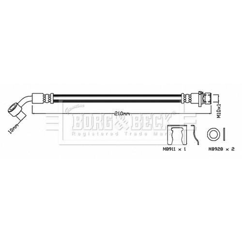 Brake hose for honda jazz - for,
