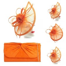 Orange Fascinator & Evening