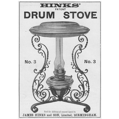 Hinks drum stove victorian - drum,
