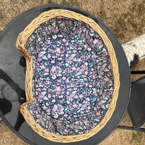 Wicker dog basket bed with - bed,