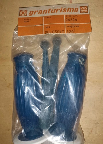 Pair blue leve knobs - blue,