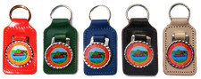 Canal barge ware leather key Rings