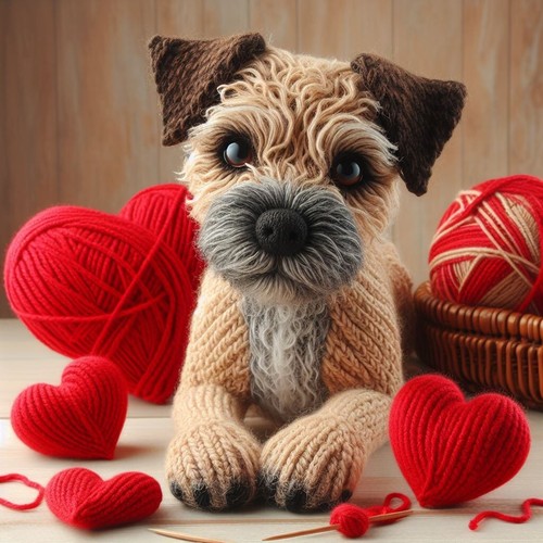 Luxury border terrier birthday - border,