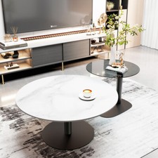 2pcs Round Coffee Table Set