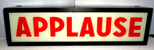 VINTAGE STYLE LIGHT UP 'APPLAUSE' SIGN LIGHTBOX PLUG IN FULLY WORKING  L - 53CM 