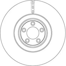 Brake disc vented - 2x,