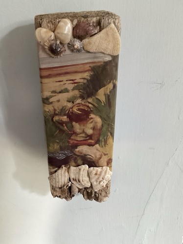 Handmade mixed media driftwood - handmade,