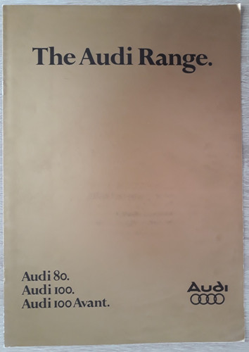 Audi range brochure 1977 80 - audi,