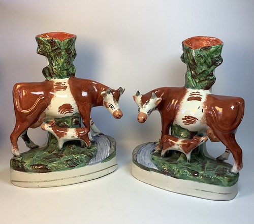 Pair victorian spill vases - pair,