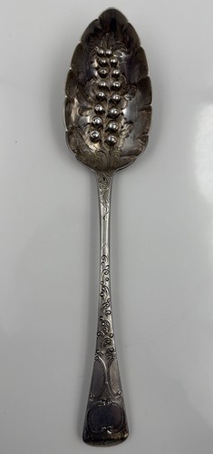Sterling silver berry spoon - 9",