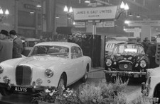 Graber Alvis Te14 And Bristol 404 Motor Show 1955 Car Old Photo