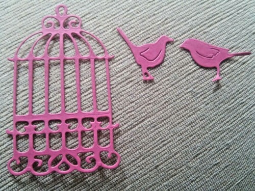 Caged birds metal - , cutters
