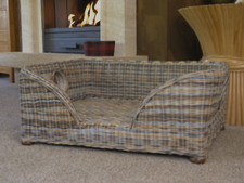 Medium Charles wicker dog bed Zebra