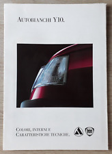 Lancia Autobianchi Y10 Colours & Specifications Brochure 1994