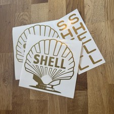 Shell Globe Sticker Decal Set