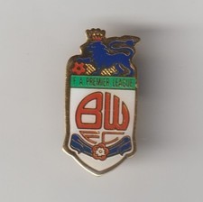 BOLTON WANDERERS F.C. Premier League 1990's Crested Enamel Badge 