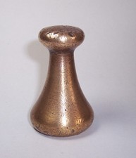 Vintage 1lb BRASS AVERY Capstan SCALE WEIGHT Paperweight