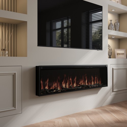 Black slimline inset - slimline, electric