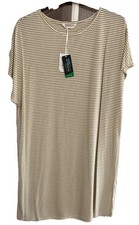 TU Size large Beige Stripe