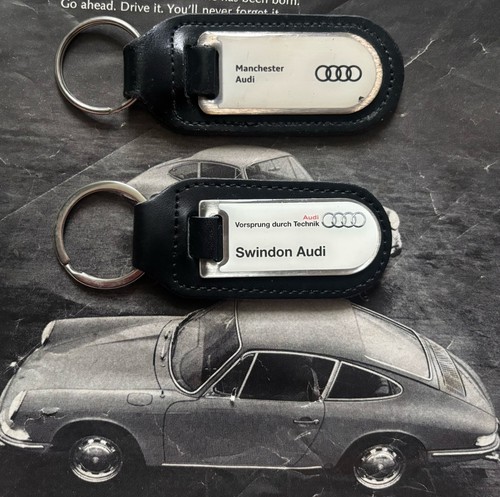 Two genuine audi - genuine, keyrings