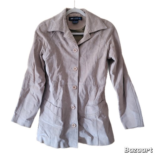 Blue asphalt leather - leather, jacket