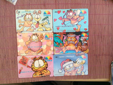 Garfield Lot 6 Phonecards Mint