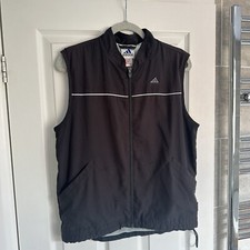 Vintage 90s Adidas Golf Zip-Up Vest Grey Medium/12