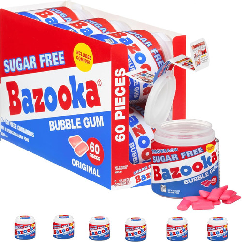 Bazooka sugar free bubble - free,