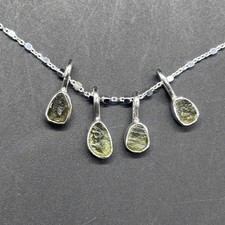 Genuine Raw Moldavite Dainty