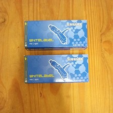Two Boxed Shure Whitelabel cartridges with stylus and user manuals