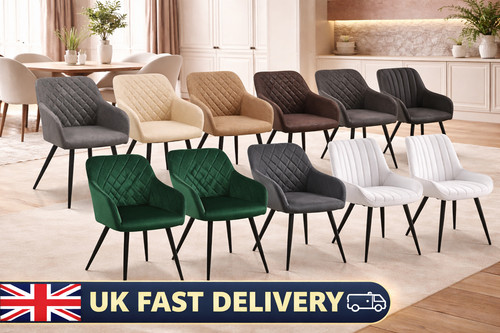 Velvet dining chairs padded - velvet,