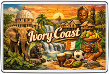 Ivory Coast Sunset Elephant