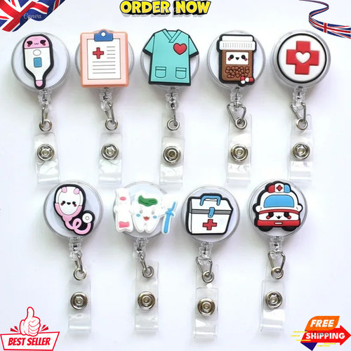 Doctor nurse clip badge - doctor, reel