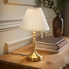 Brass touch table lamp - brass,